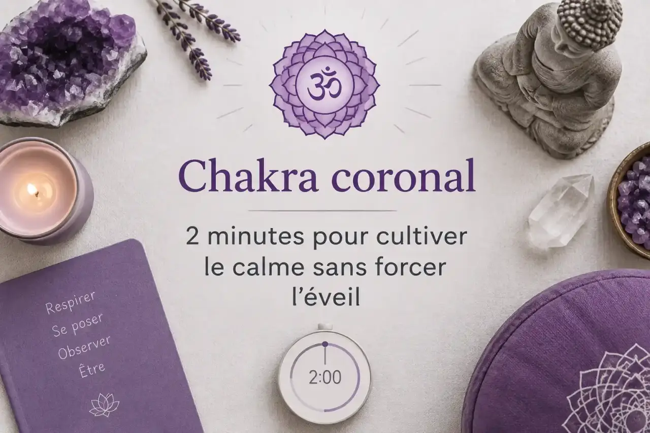 Chakra coronal : 2 minutes pour cultiver le calme sans forcer l’éveil