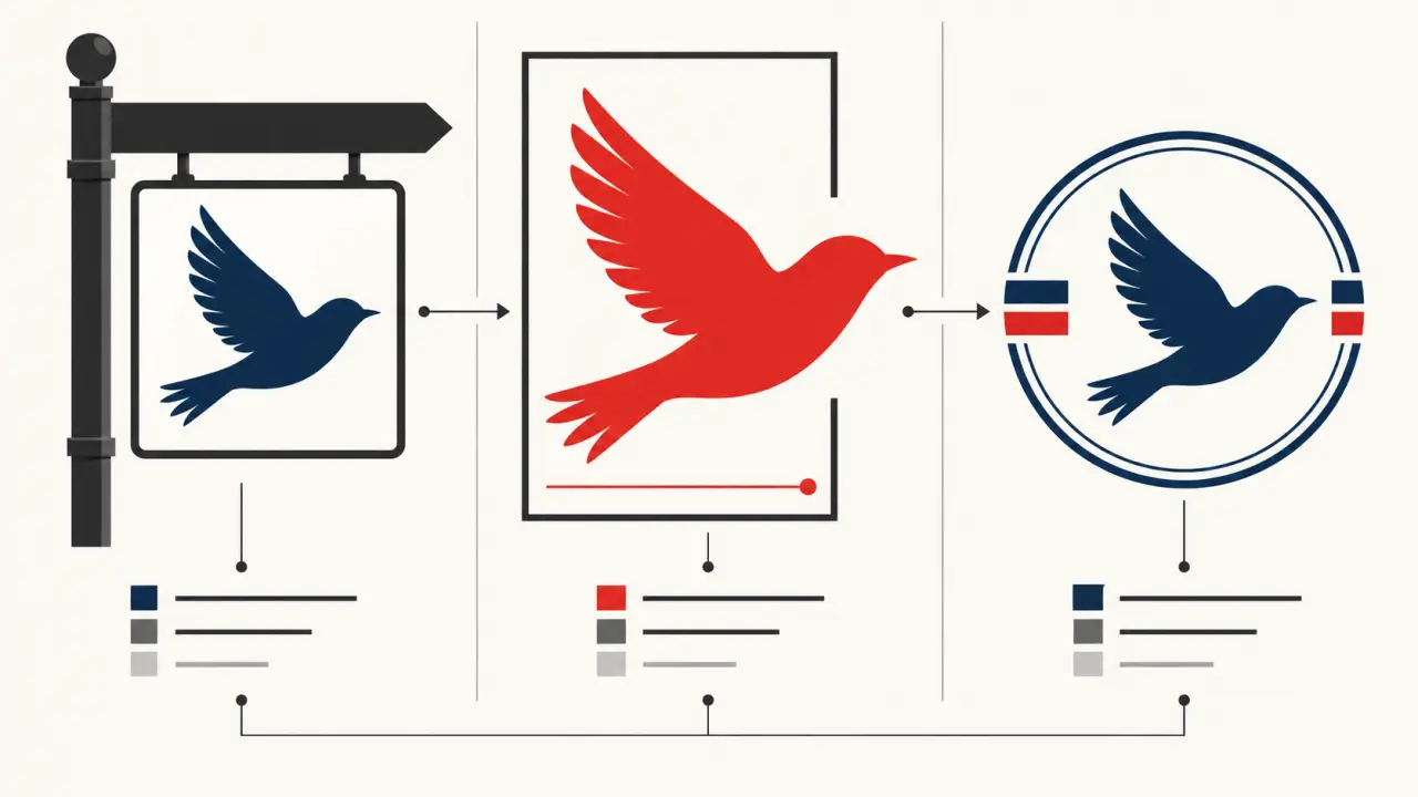 Illustration sur le symbole et la signification d’une même forme selon son contexte et son usage